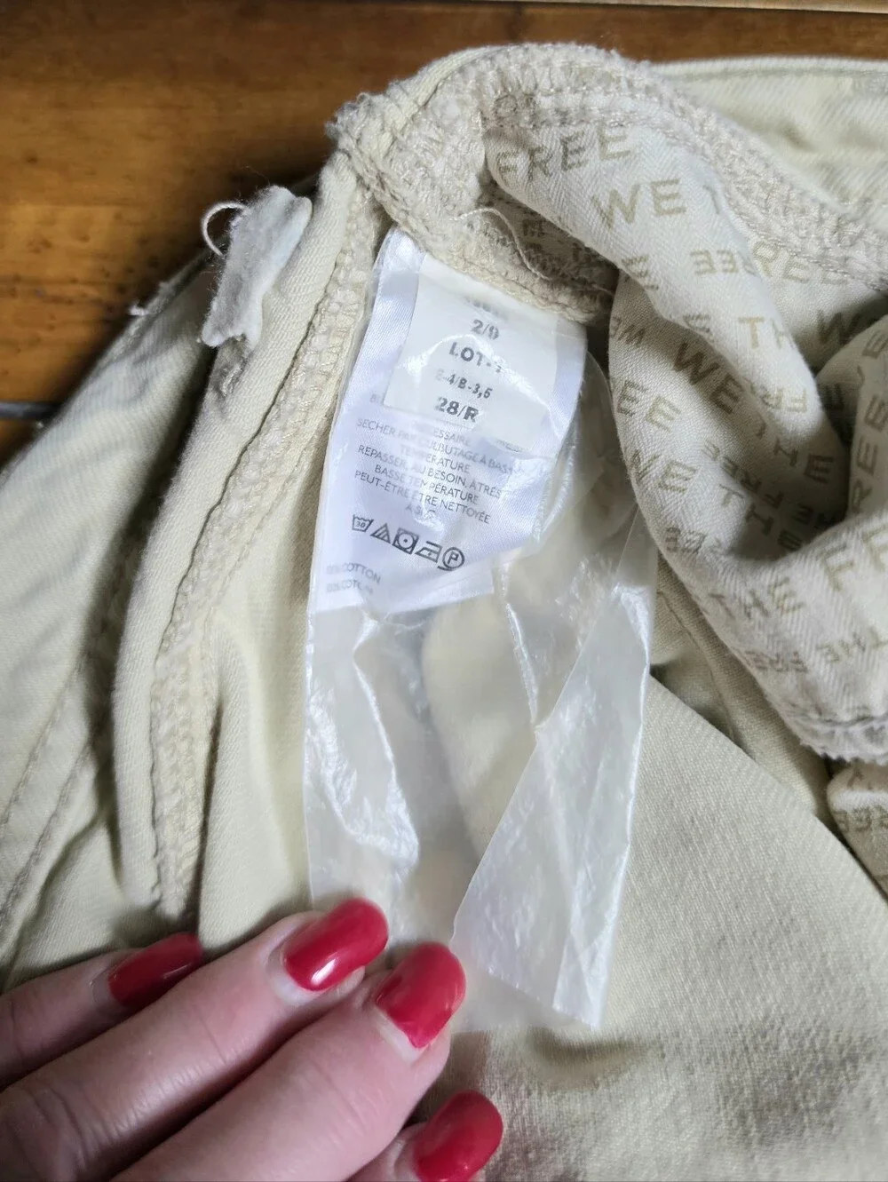 NWOT We The Free Give & Take Baggy Wide Leg Jeans Sample
